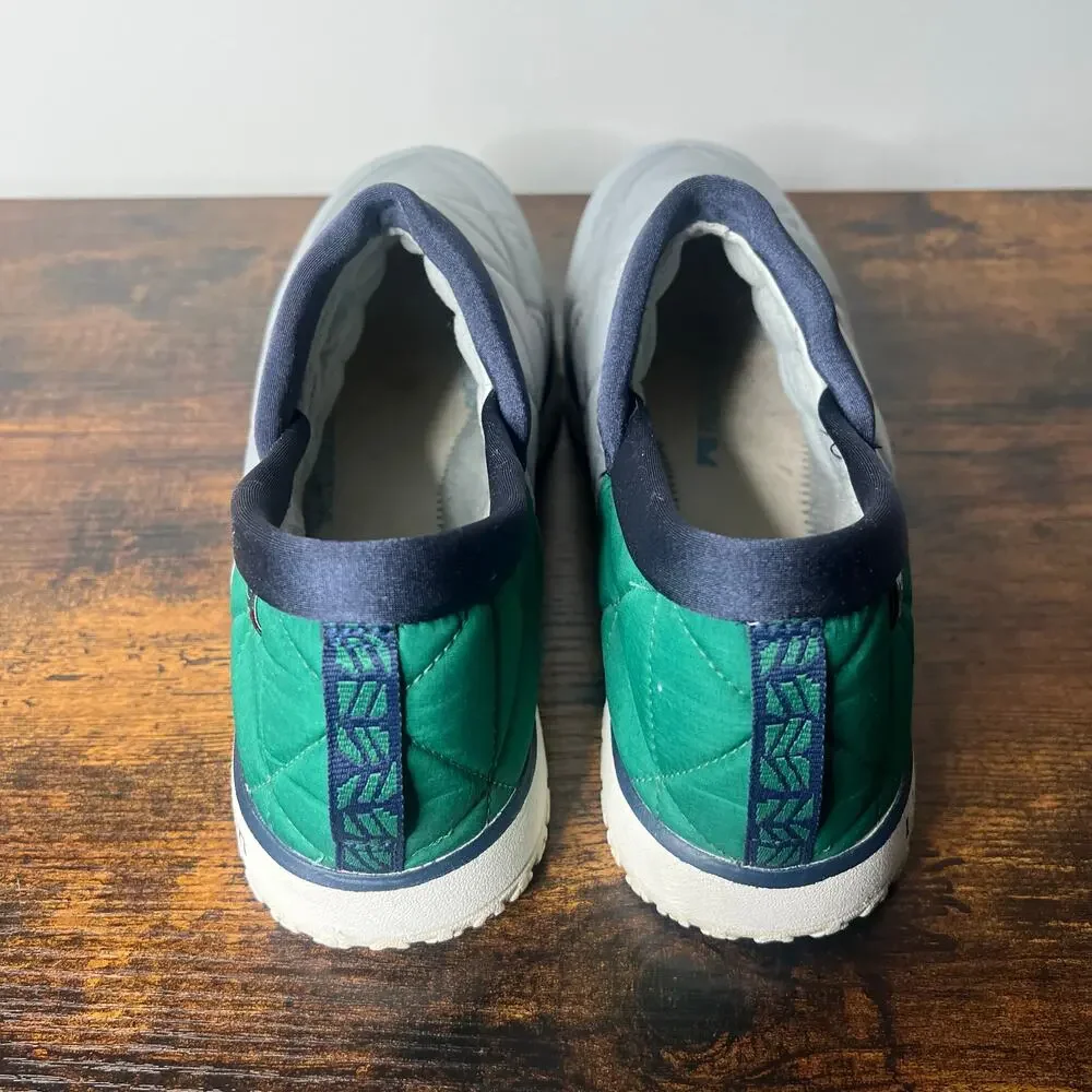 L.L.‎ Bean Ultralight PrimaLoft Slip-Ons Green Grey Men's 12 Medium *No Insert*